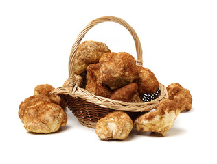 hericium erinaceus on white background © zcy