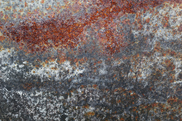 Old rusting sheet of metal. Texture. Texture.