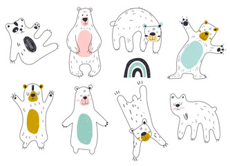 Cute vector print in scandinavian style. Hand drawn vector illustration for posters, cards, t-shirts. © nadia1992