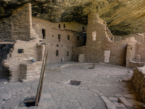 Interior view of cave in Mesa Verde National Park