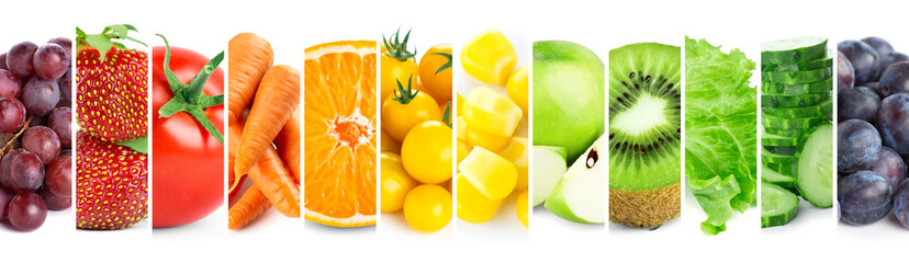 Fruit en groenten. Fris kleurvoer