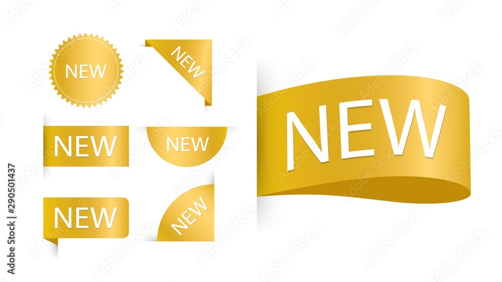 Aufkleber tags set. vector badges and labels with inscription 