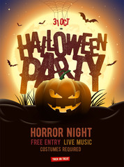 Halloween Party Poster Design