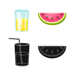 Vector design of equipment and swimming icon. Set of equipment and activity stock symbol for web.