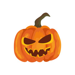 halloween pumpkin traditional isolated icon