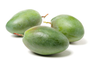 mangos on white background 