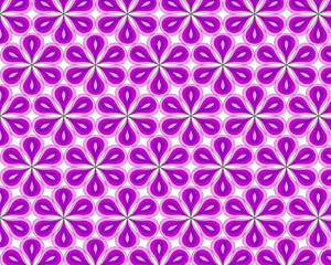 Fototapeta premium Flower abstract seamless geometric pattern. Vector EPS 10