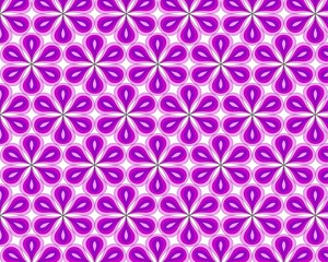 Flower abstract seamless geometric pattern. Vector EPS 10