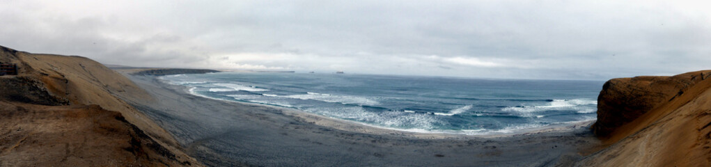 Brown cliffs of the ocean