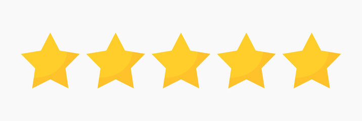 Stars quality rating icon.
