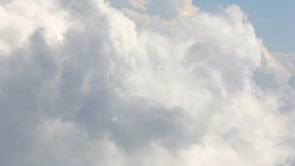 White clouds blue sky