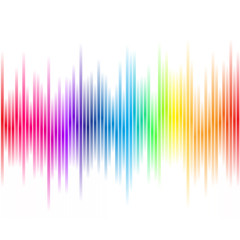 Abstract Rainbow Colored Bars Illustration