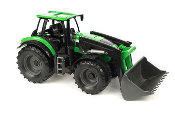 Obraz premium Farm tractor isolated on white