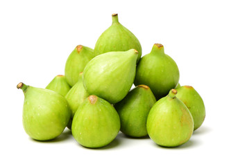 Fig fruits isolated on white background.