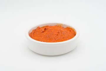 Sobrasada isolated typical food in Mallorca spain