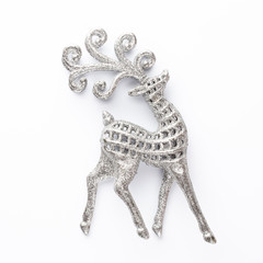 Christmas decor closeup on a white background. Isolated - Image