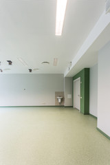 Empty classroom with  modern  simple lightening.