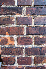 Old brick wall in a background image.