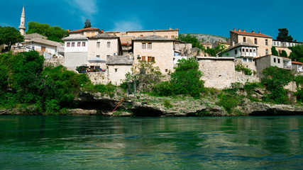 Fototapeta na wymiar City of Mostar, Bosnia and Herzegovina.