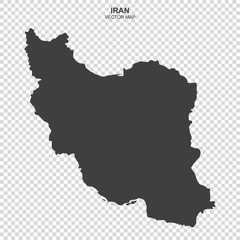 Obraz premium vector map of Iran on transparent background