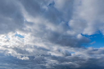 Amazing cloudscape on the sky at midday time.