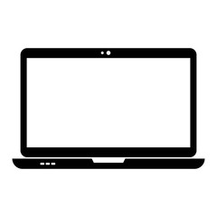 Laptop Vector. Flat icon illustration. - Vector