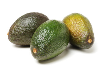 Avocado on a white background