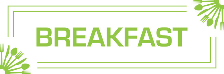 Breakfast Spoon Fork Knife Corners Horizontal 