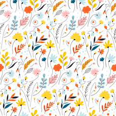 Ditsy floral background. The elegant the template for fashion prints. Cute pattern in small flower.