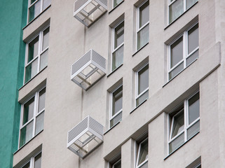 Windows of a new apartment building