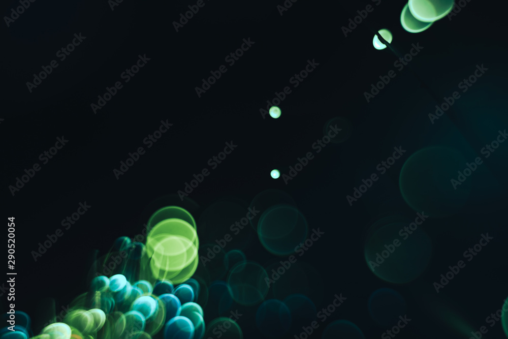 Aufkleber beautiful abstract optical light bokeh on a glow background.