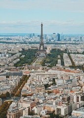 view of paris with eiffel tower