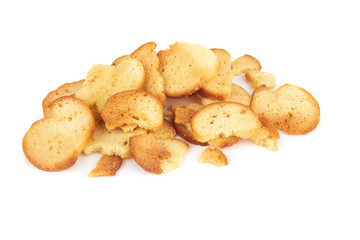 Wheat crackers on white
