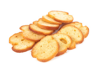 Wheat crackers on white
