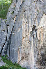 texture of stone lit by the evening sun