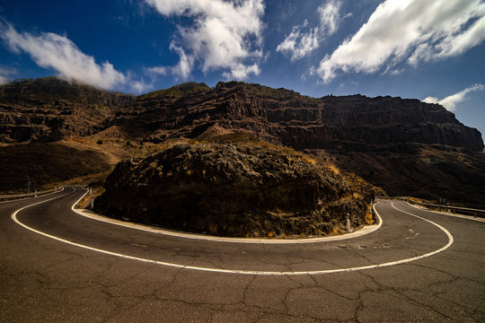 road, hauptstra&szlig;e, berg, landschaft, w&uuml;ste, anreisen, himmel, asphalt, natur, blau, berg, keine reste, landschaftidyll, uns, curves, ausgeh&ouml;hlt, transport, fahrt, ausserhalb, fels, fahrbahn, trip, gew