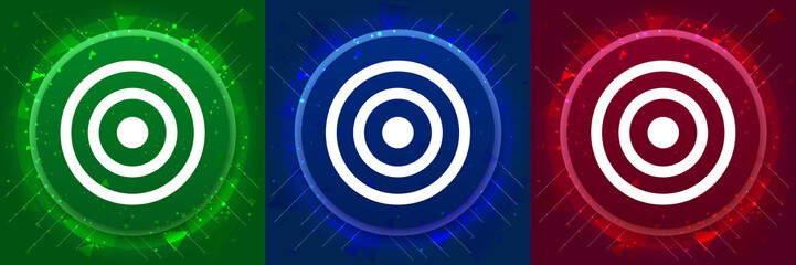 Target icon elegant modern design abstract buttons set illustration