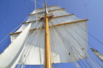 Fototapeta premium mástil de un velero 
