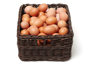 eggs on a white background