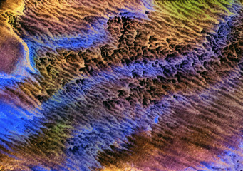 Abstract hand-made pattern, multi-colored background, imitation oil painting