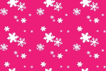 Winter lace snowflakes, on dark background, seamless holiday pattern, in vector