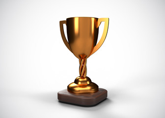 Bronze Trophy 3rd Champions Winner 3D Render