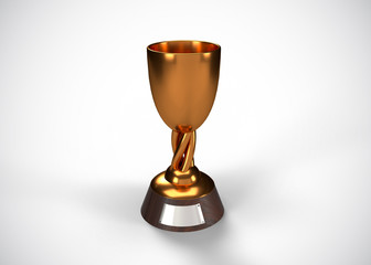 Bronze Trophy 3rd Champions Winner 3D Render