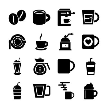 coffee solid icons