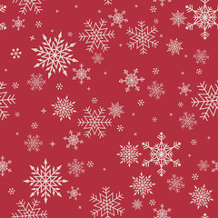 Seamless snowflake pattern for Christmas	