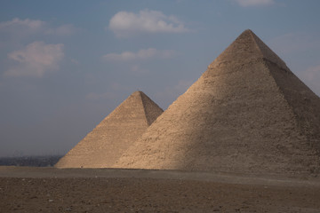 Fototapeta na wymiar the great pyramids of giza in egypt
