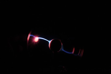 Plasma Ball Touch light Effect in the dark