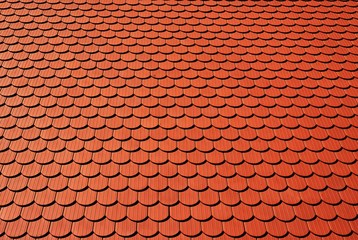 Uniform tiles on the roof