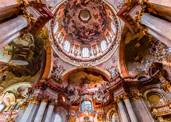 Obraz premium Saint Nicholas church, Mala Strana, Prague