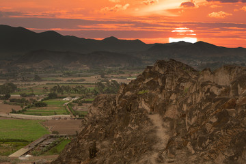 Village in the mountains of Peru.